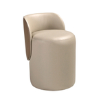 Пуф 5187 из экокожи в норковом и коричневом цветах