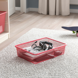 IKEA TROFAST  (ИКЕА ТРОФАСТ)  -  Контейнер из проволоки, светло-красный, 42x30x10 см