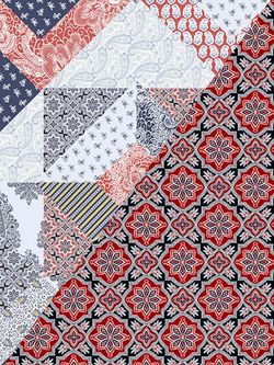 Пододеяльник перкаль Сказка "Пэчворк/Султан" 1,5-спальный на молнии 145x215 см