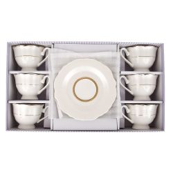 Набор кофейный 12пр. "White chic" (6 персон) v=90мл (подарочная упаковка)