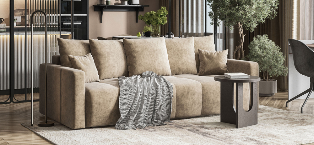 Диван Босс Тренд Велюр Роял тауп