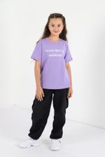 Фуфайка (футболка) для девочки Кэш-1 Виотекс ЛИЛОВЫЙ