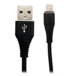 Кабель USB - Lightning Lace (черный) 1м