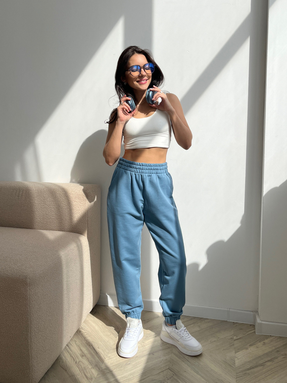Джоггеры OVERSIZE, блюстоун