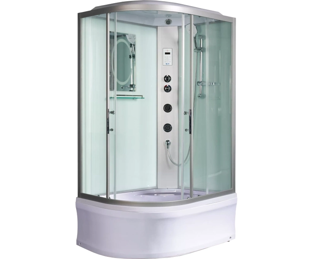 Душевая кабина WeltWasser (ВельтВассер) Halle 1204 R, с высоким поддоном, с электрикой и ГМ, 120x90x217