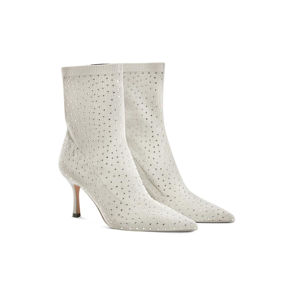 JC DAMO Fabric Ankle Boots Women"s