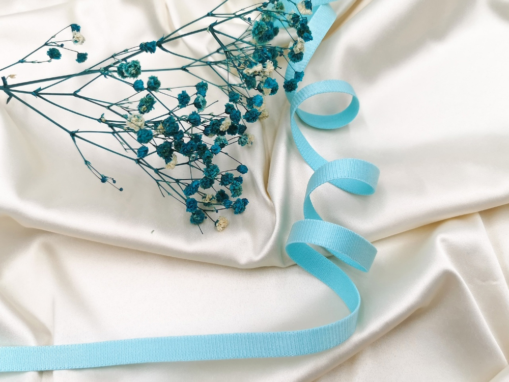 _Бретелечная резинка без фестонов, 10 мм, светлая бирюза, (Арт: BR640/10-422), м