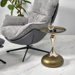 Кофейный столик Angel 40x55см, латунь, металл