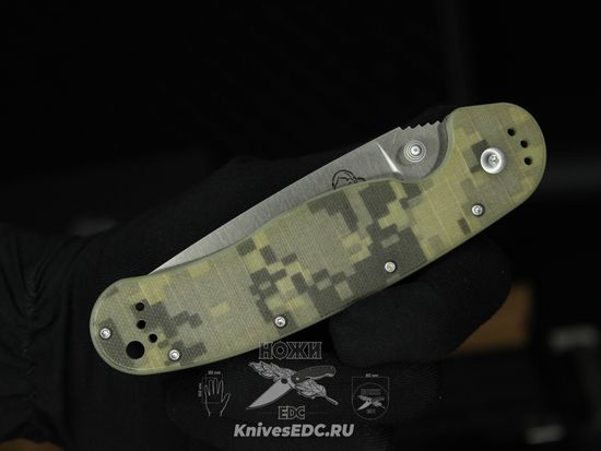 Складной нож Steelclaw Крыса камуфляж c клинком из стали AUS-8, рукоять G10