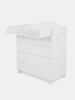 Комод "Ричард" 5 ящ. (арт.76) МДФ 800/5 (белый)