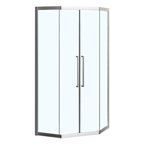 Душевое ограждение Azario OSAKA 900х900х1950 две сдвижные двери, прозрачное стекло 5 мм, профиль хром (AZ-092K2-90-CH-CL)