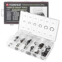 Стопорные кольца внешние, 100пр. Forsage F-815