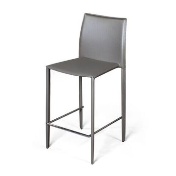 Стул полубарный Rolf, кожа тауп