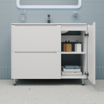 Тумба с умывальником IDDIS Edifice, напольная, 100 см, белая, EDI10WFi95K