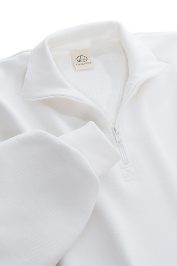 Свитшот на короткой молнии Белый