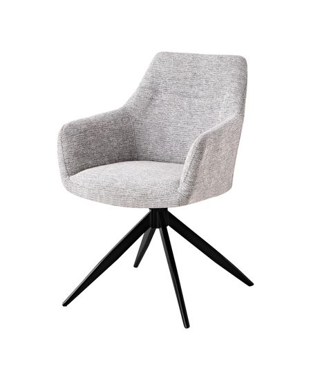 Стул обеденный поворотный Eva светло-серый