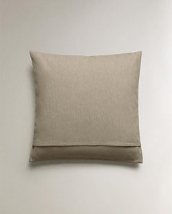 ZARA HOME ОДНОТОННАЯ НАВОЛОЧКА, ПЕСОЧНЫЙ