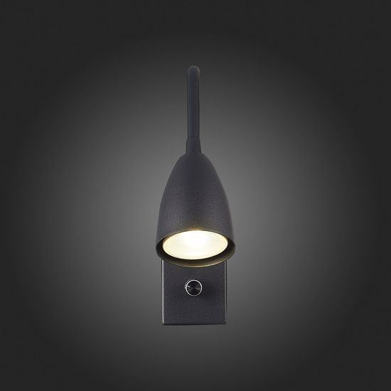 SL1014.401.01 Светильник настенный ST-Luce Черный/Черный GU10 1*3W Настенные светильники