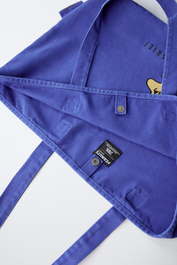 ZARA СУМКА-ШОПЕР SNOOPY PEANUTS™, СИНИЙ