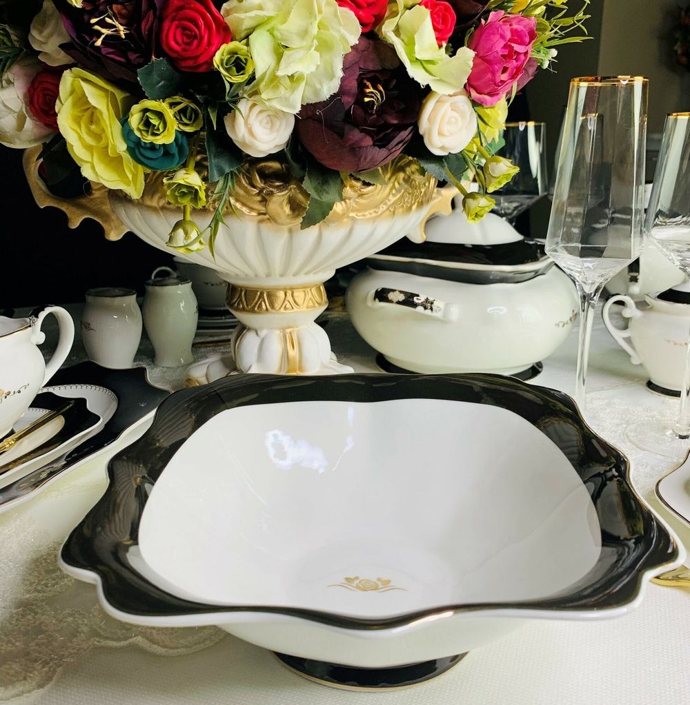 Lenardi 109-026 Салатник 23см RICH в под.уп.(х12) Фарфор