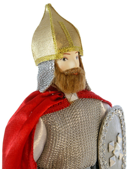 Кукла коллекционная в русском костюме Богатырь