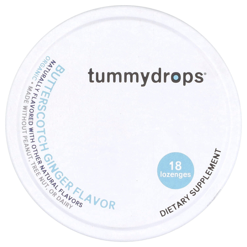 Tummydrops, Ириски и имбирь, 18 пастилок