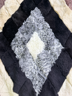 Покрывало меховое ковер из шкуры овчины