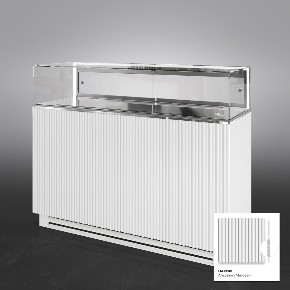 Кондитерская напольная холодильная витрина Finist GLASSIER 58 LUX