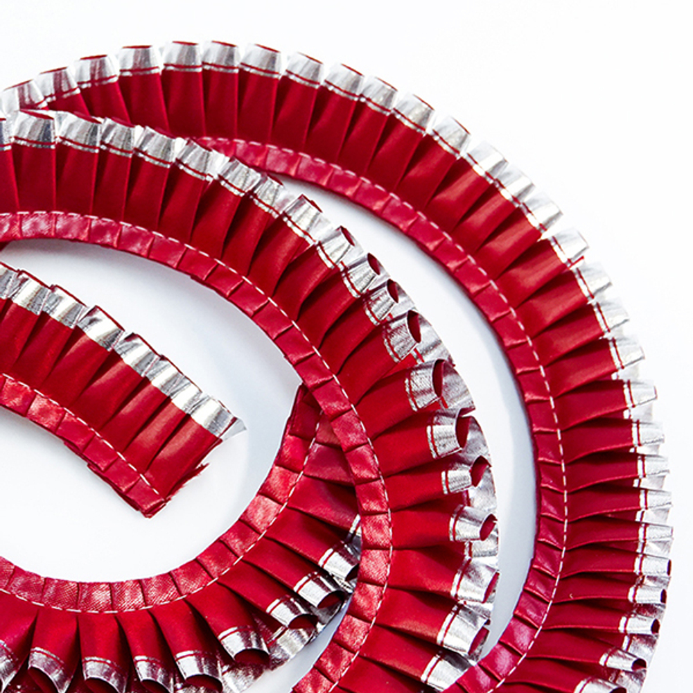 ПЛИССИРОВАННАЯ ЛЕНТА 25 ММ СО 2-М СЛОЕМ. ЦВЕТА В АССОРТИМЕНТЕ. арт. 7475