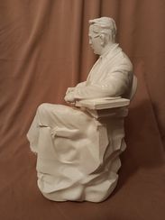 Üzeyir Hacıbəyli heykəli (ağ)