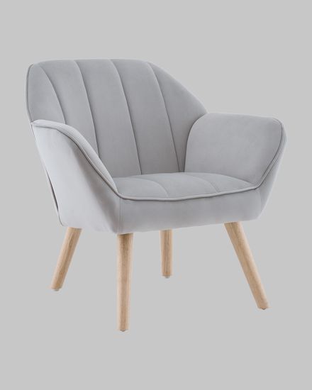 Кресло Руди серебристый