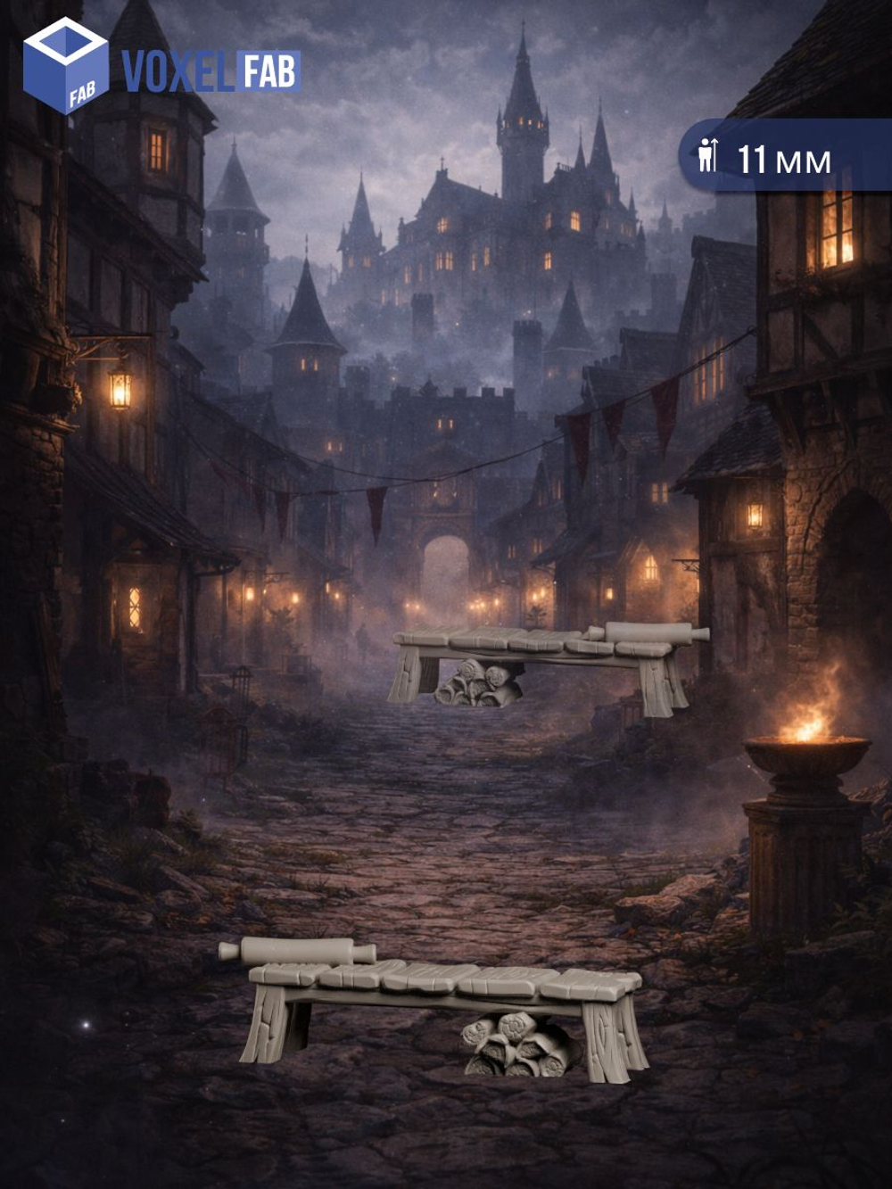 Горожане Пекарь и городская пекарня миниатюры для настольных игр РНИ, ДнД