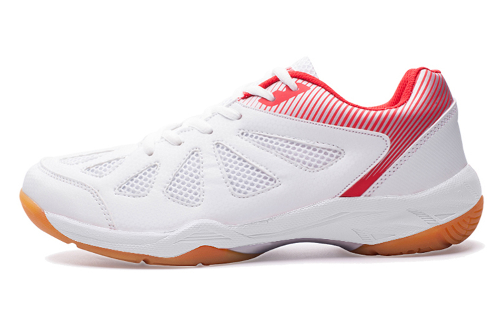 VOIT Low top Badminton Shoes Unisex White Red