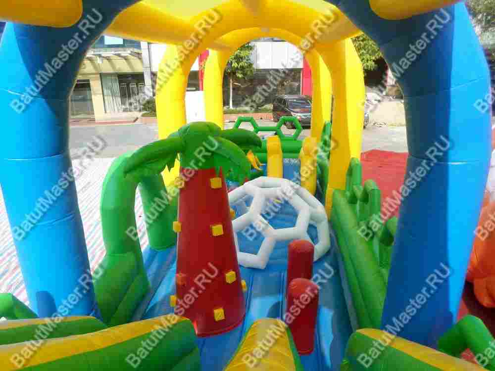 Надувной батут "Весёлая плантация" 12*5*6 м