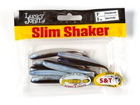 Мягкая съедобная приманка LJ Pro Series Slim Shaker 3in (76 мм), цвет T46, 8 шт