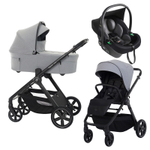 Детская коляска Espiro Only 3 в 1 2025 407 monument gray/Чёрный (Black 110)