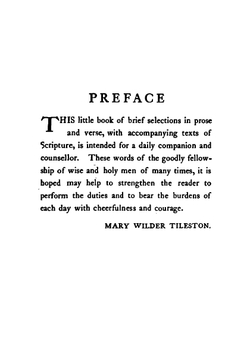 Daily Strength For Daily Needs | Mary Wilder Tileston