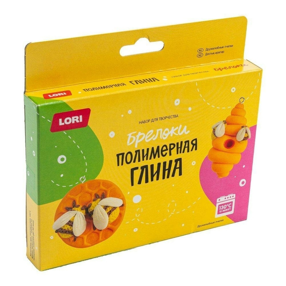 Полимерная глина Брелоки "Дружелюбные пчелки" (Lori)