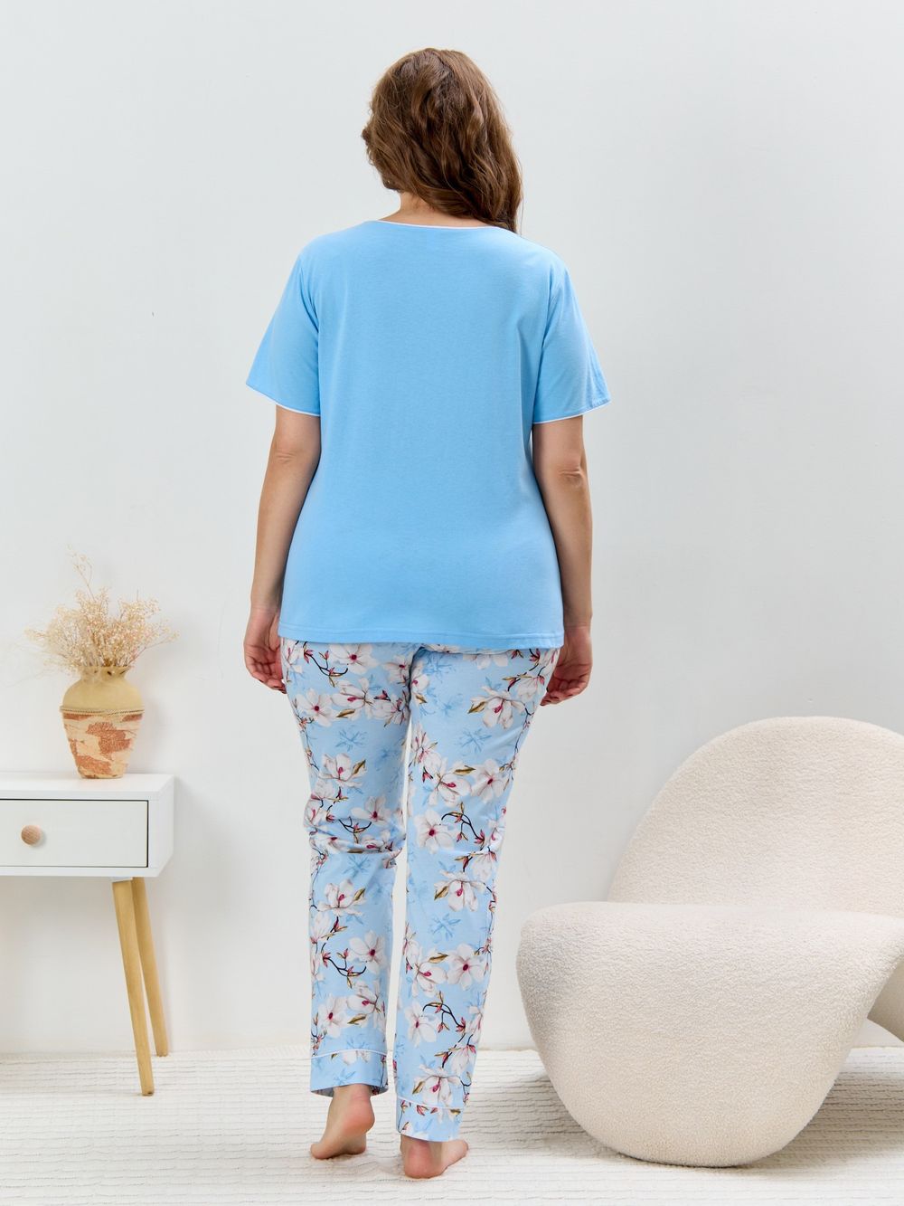 Пижама Узор-2 Виотекс ГОЛУБОЙ