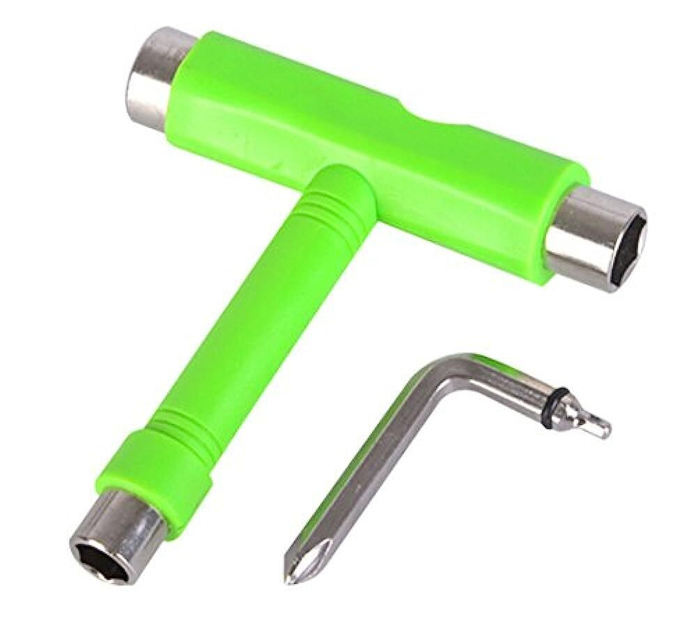 Ключ T-образный для скейтборда, лонгборда или круизера. Зелёный
