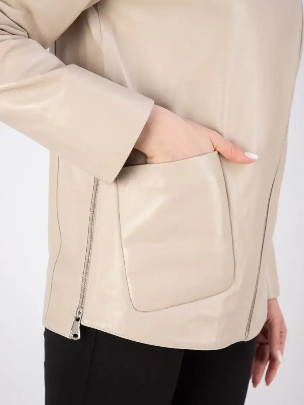 Кожаная куртка демисезонная косуха