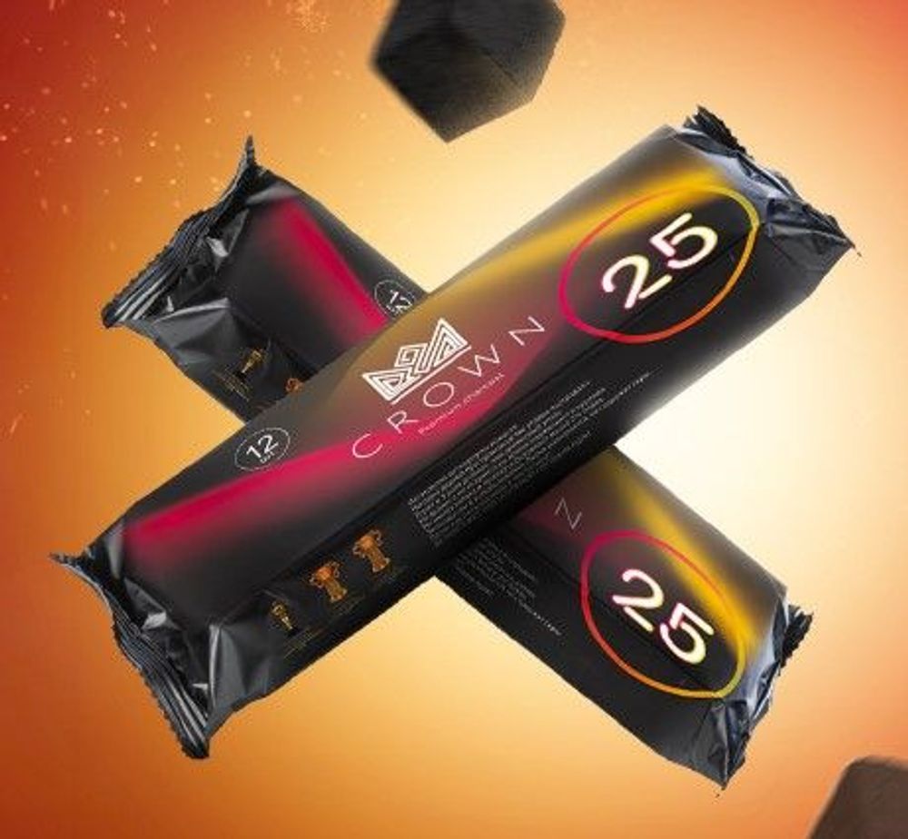 Уголь Crown Smart 25мм 12шт