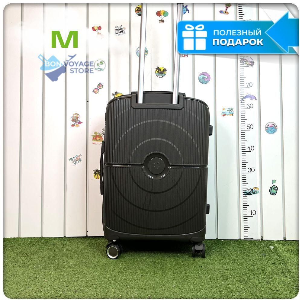 Средний чемодан L'Case Doha, темно-серый