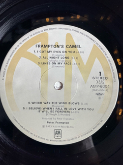 Винтажная виниловая пластинка LP Peter Frampton Camel (Japan 1979) (Obi)