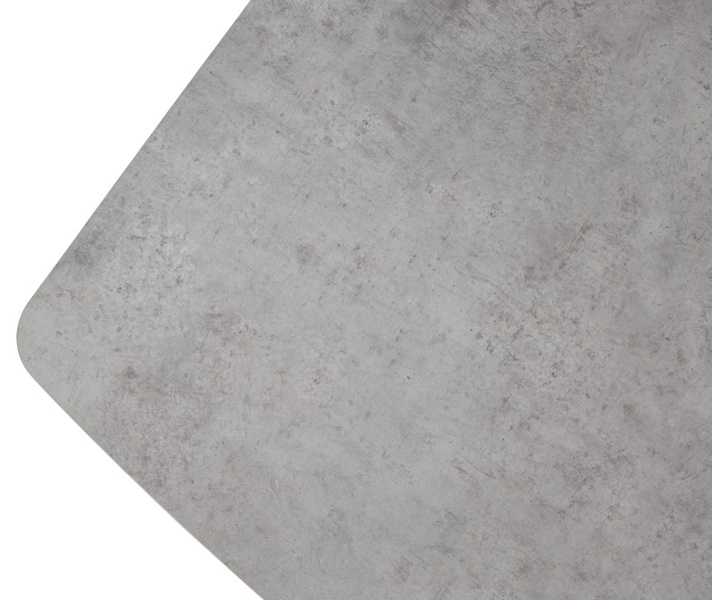 Стол АРИЗОНА 130 БЕТОН ЧИКАГО СВ.СЕРЫЙ / Черный каркас М-City