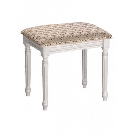 Банкетка "Римская" 350х490 дуб белый/серая патина/жаккард бежевый меланж РМ49/РБС49МЕЛ