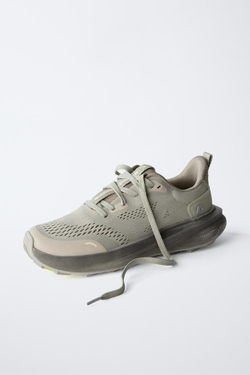 ZARA КРОССОВКИ, СЕРЫЙ