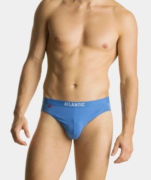 Трусы (5шт) мужские слипы спорт ATLANTIC, 5SMP-004, голубой + темно-синий + светло-голубой + темно-голубой + голубой