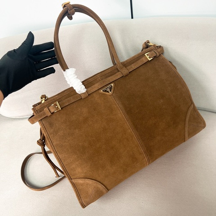 Prada Extra Large Leather Handbag 42 cm