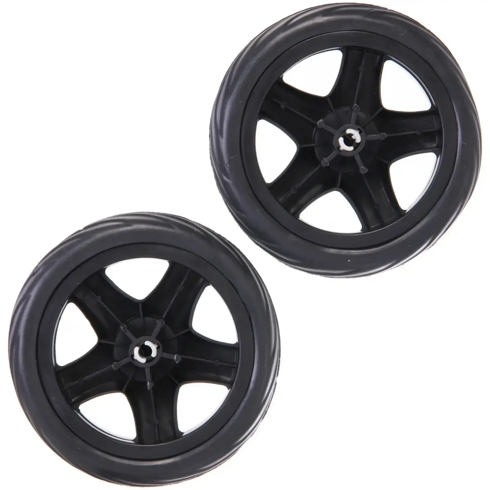 Колесо для тележки 2 шт. 15,5х2,5см. черное
